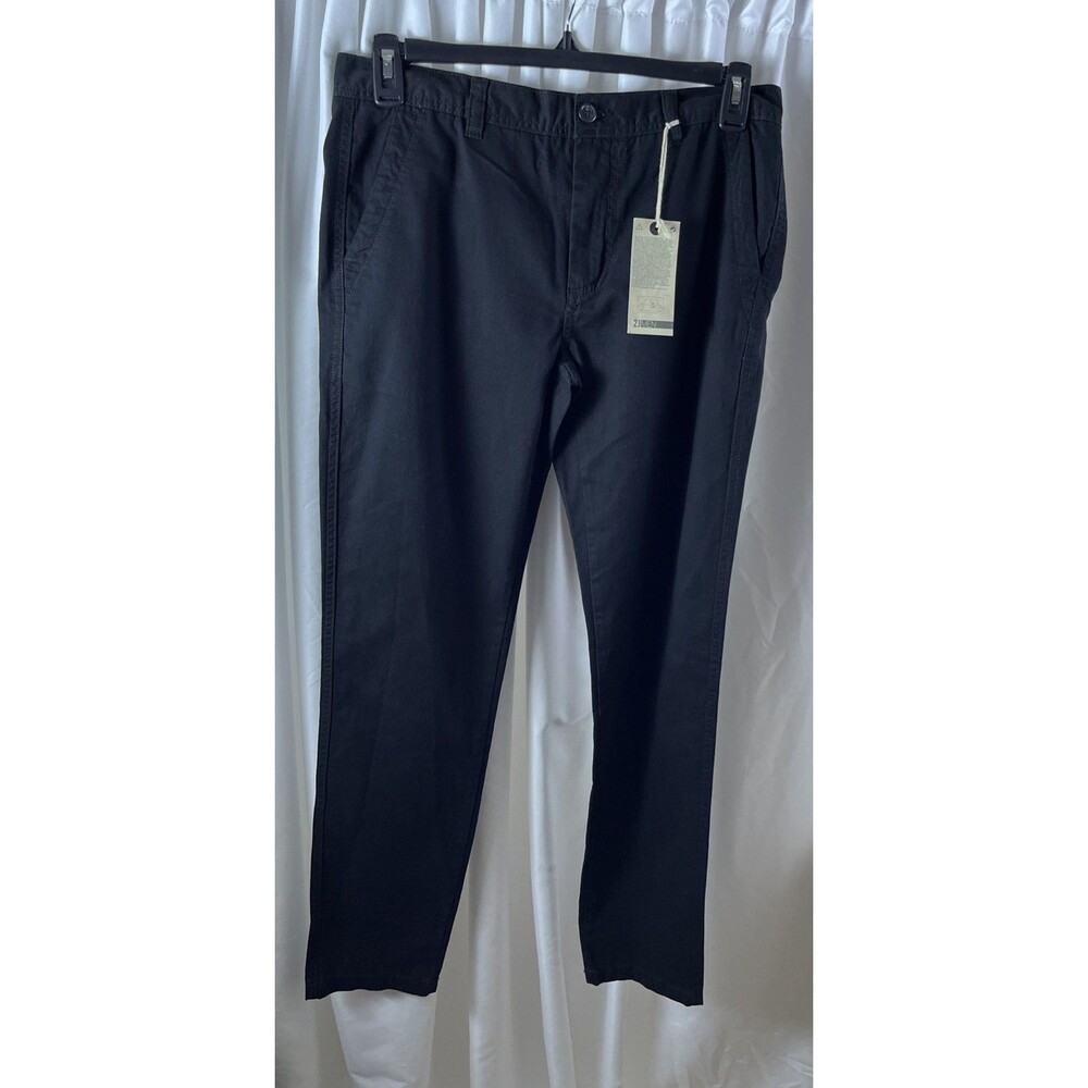 21 Men Black Pants Women’s Long Woven Size 32 Preppy Whimsigoth Casual